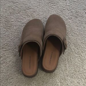 Lucky Brand Women's Tan Mules